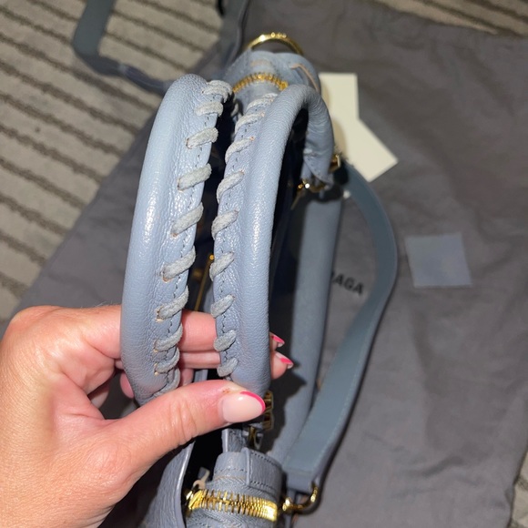 Balenciaga nano city bag in blue and gold hardware - Picture 7 of 11